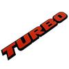 CarOver CO-BIG-TURBO-RD Universal 3D Big Turbo Sticker Turbo 3D Car Decal Sticker Cool Letter Logo Stylish Sports Racing English Motorcycle