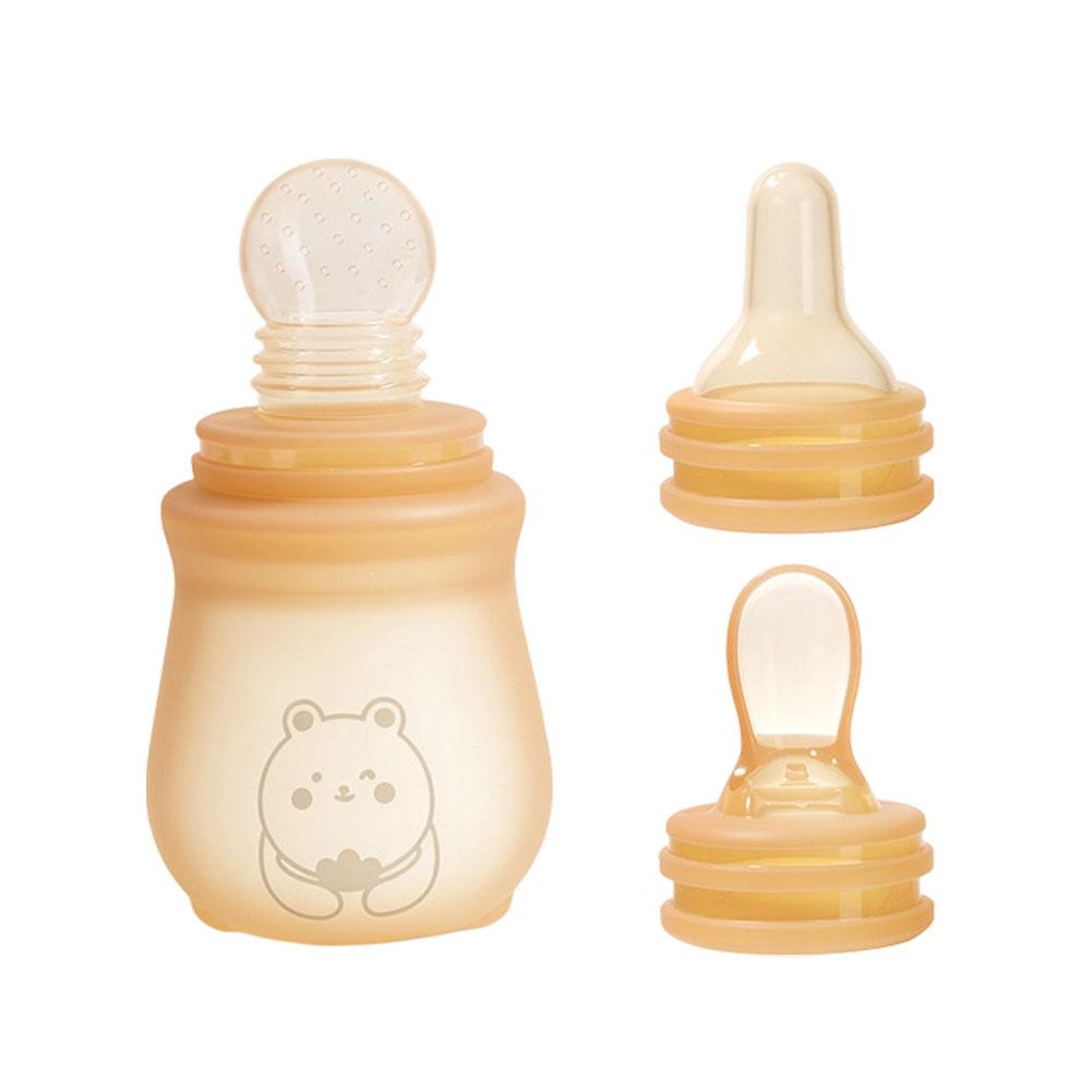 Silicone Baby Rice Paste Squeeze Feeding Bottle Spoon Infant Food Supplement Feeder Rice Cereal Bottle Milk Bottle Baby Feeding Tool