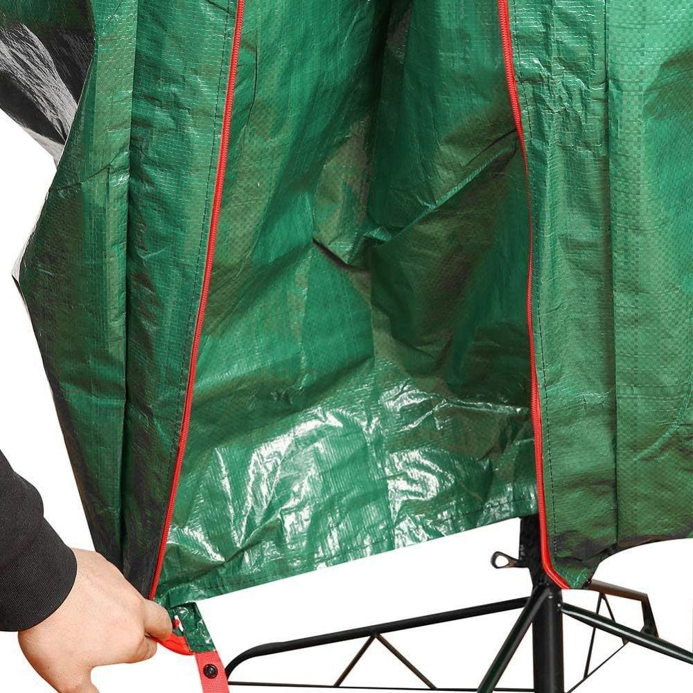 Waterproof Christmas Tree Storage Bag Heavy Duty Dustproof Christmas Tree Cover Smooth Zipper Oxford Cloth