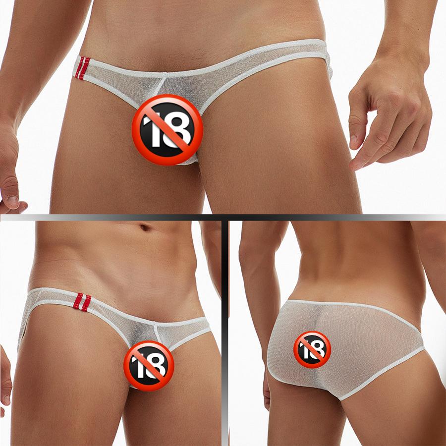 Сексуальные мужские стринги-стринги-бандаж, нижнее белье, сетчатые прозрачные трусики для геев, мини-нижнее белье, стринги с Т-образным вырезом, бикини, танга, большой размер