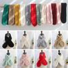 Solid Color Cross Scarf Faux Rabbit Fur Plush Neck Warmer Cute Shawl  Girls