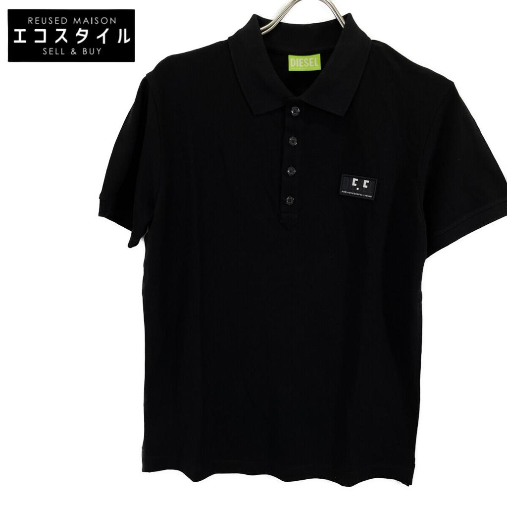 Diesel T-WEET-E1 Black Polo Shirt Tops XS blackUsed