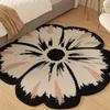 Круглый ковер для гостиной, имитация кашемира, напольный коврик, коврик для прихожей, коврик у дивана, ковер для эстетичного декора дома