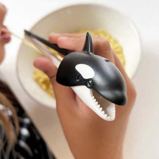 Забавные палочки для еды с животным принтом, нескользящие, милые палочки для лапши и суши для детей и взрослых, можно мыть в посудомоечной машине, уникальная посуда для дома, для азиатских блюд