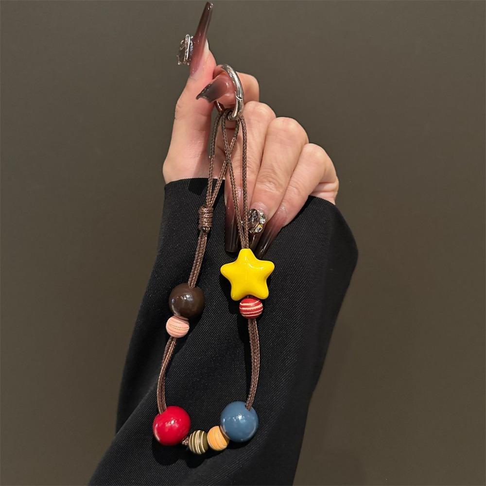 Hand-woven Phone Neck Chain Anti-lost Phone Lanyard Retro Earphone Lanyard