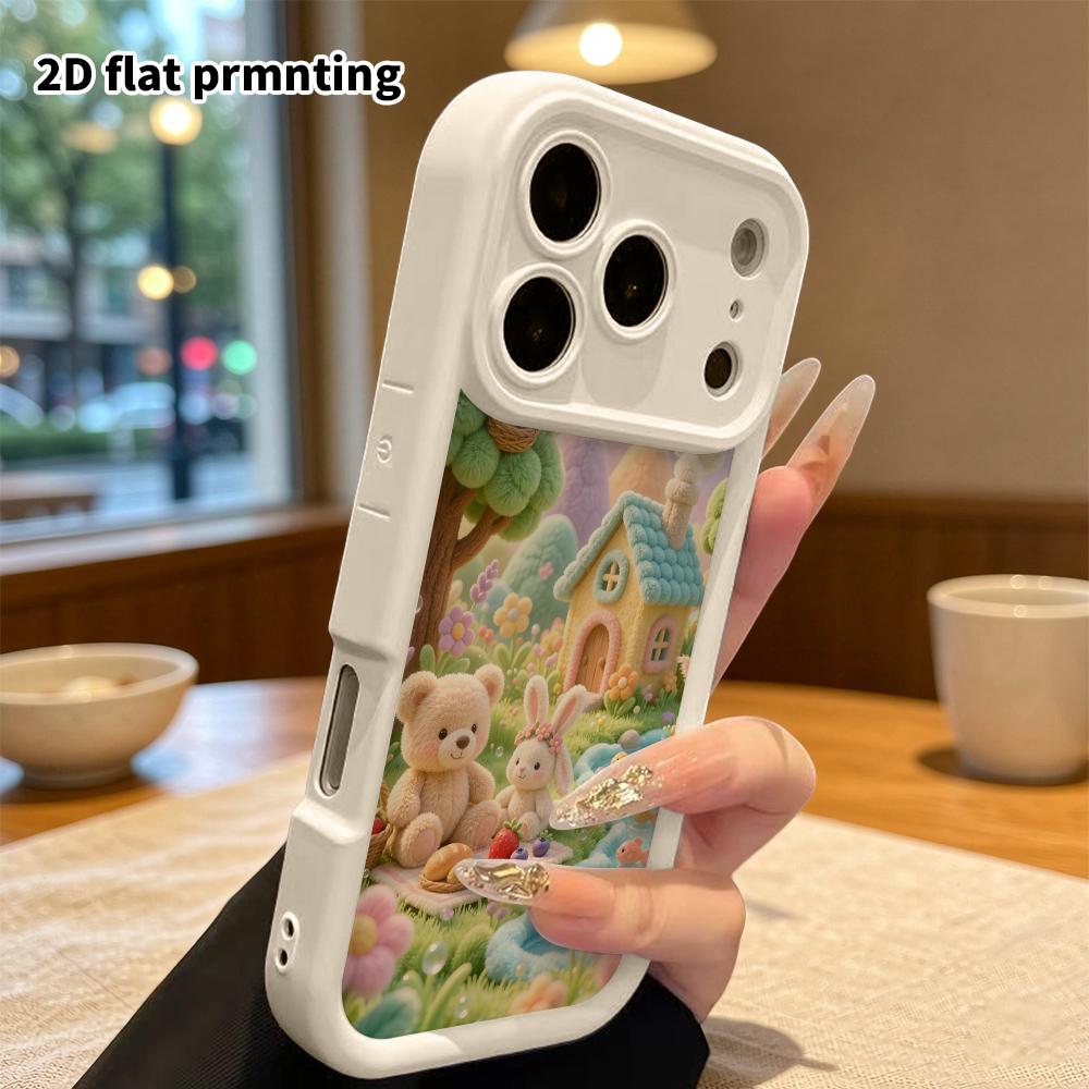 Чехол для телефона: Плоская 2D, подходит для защитного чехла iPhone 18, 17, 16, 15, 14, 13, 12 Pro, идеально подходит для весенних пикников, рождественских и хэллоуинских праздничных подарков