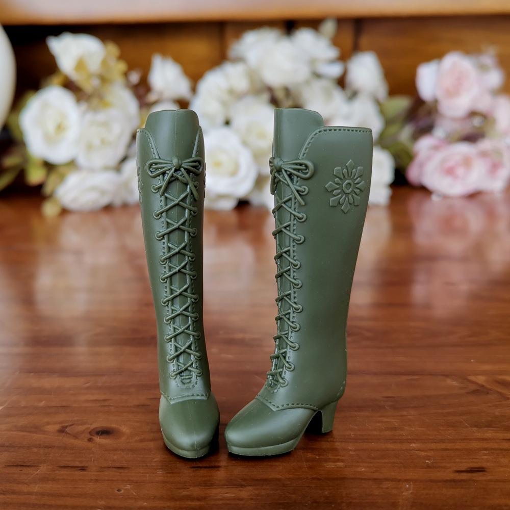 Модные женские кукольные сапоги на высоком каблуке для кукол 1/6 BJD 30 см, подходят для кукол с длиной стопы 2 см