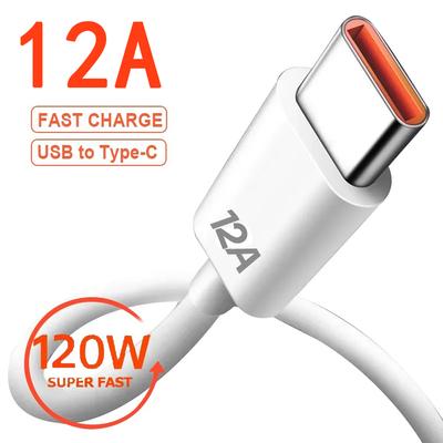 120 Вт 12A USB Type C USB-кабель Супербыстрая зарядная линия для Xiaomi Samsung Huawei Honor Быстрая зарядка 1M/2M USB C кабели шнур передачи данных