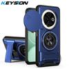 KEYSION Магнитный чехол для телефона TECNO Spark 30C 4G с защитой выдвижной камеры, вертикальной подставкой, противоударной задней крышкой для Spark 30C