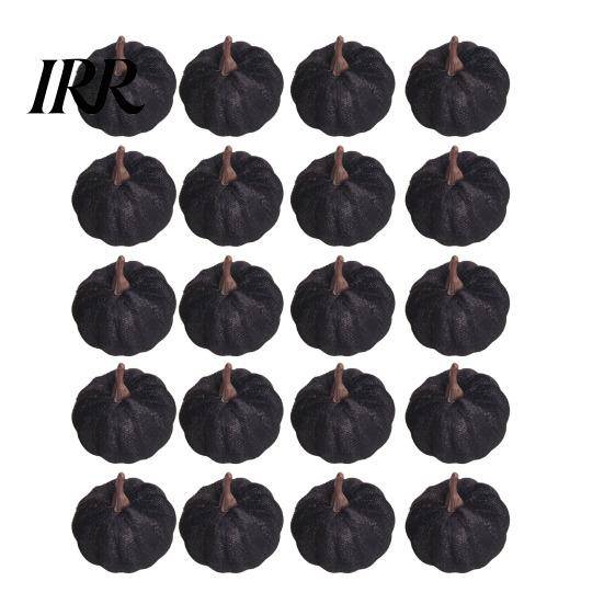 Velvet Pumpkin Decor 20 PCS Decorative Ornaments, Multi-Color Artificial Fall Harvest Table Centerpieces for Mantel Shelf, Farmhouse Centerpiece