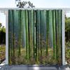 1 шт., водонепроницаемые шторы с принтом «Ландшафтный лес» для защиты от солнца и украшения гостиной, спальни и кухни