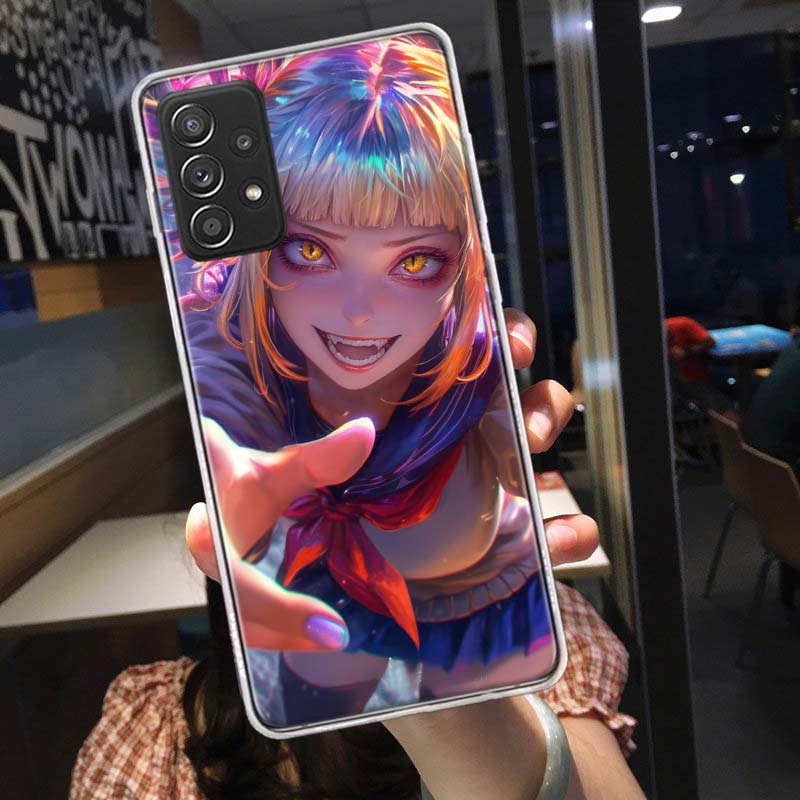 Чехол для телефона с аниме Химико Тога для Samsung A54 A57 A37 A17 A14 A15 A12 A24 A34 A55 A35 A25 A52S A07 A05S A04S A22 A32 A72 Galaxy N