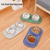 Non-Slip Stainless Steel Double Bowl Pet Feeder