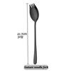Gold 18/10 Stainless Steel Colorful Creative Design Kitchen Tableware Sporks Dessert Fork Spoon Noodles Salad Fruit Dinnerware
