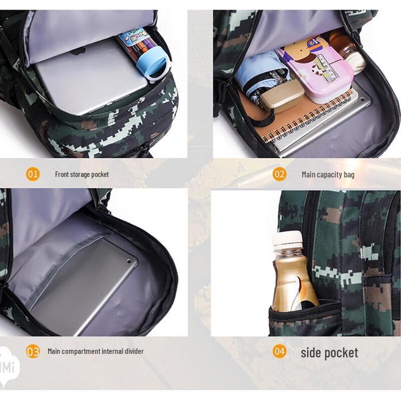 Youth Camouflage Backpack for Summer Camp & Hiking