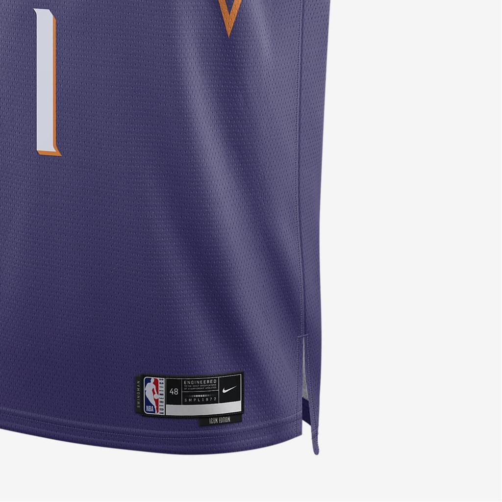 Nike NBA Phoenix Suns Devin Booker Icon Edition Dri-Fit Swingman Jersey Purple/White Men Streetwear DV4855-566