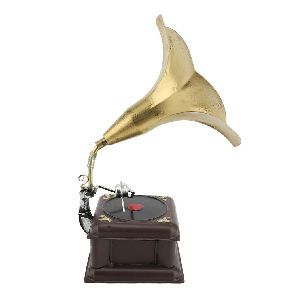 Vintage Phonograph Model Iron Erosion Resistant Retro Phonograph Gramophone Ornament