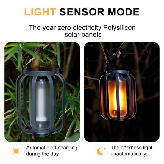 Солнечный кемпинговый фонарь со штативом, 4 режима, регулируемый, водонепроницаемый, USB-перезаряжаемый, для улицы