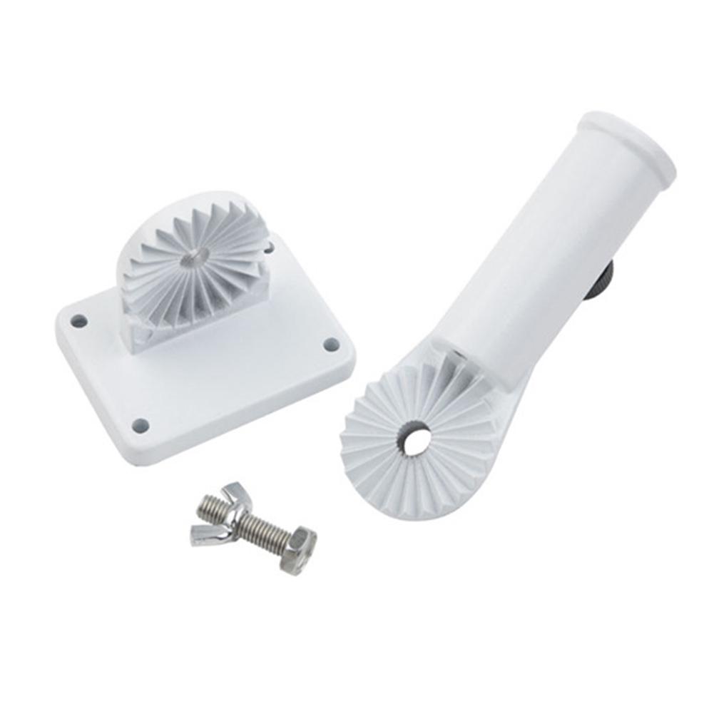 Adjustable Wall Mount Holder Flagpole Holder Frame Inserted Wall Flag Base Aluminum Duty Pole Proof Heavy Coated Base