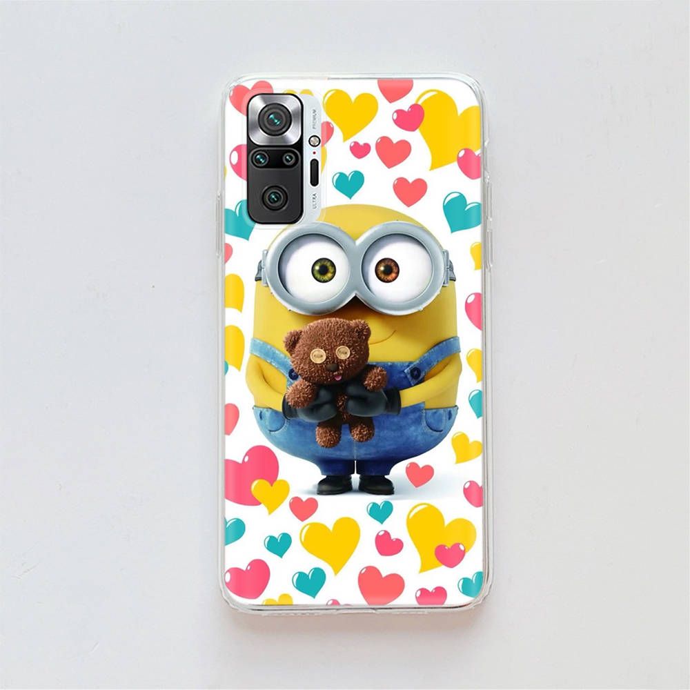 Прозрачный чехол для Samsung A04 A14 A23 A34 A54 M23 M33 M52 M53 Realme Narzo 50 50I 50a Prime C35 C55 C30S 10 9 Pro M-78 милые миньоны