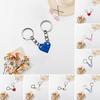 1 Pair Detachable Heart Pendant Keychain Matching Brick Key Ring Couple Lover Key Chain Valentine Day Gift