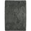 Shaggy Living Room or Bedroom Rug - Neo Yoga - Washable Rug with Fine Base In Extra Soft Long Pile Microfiber Dark Gray 160 X 230 Cm