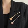 Exquisite Design Corsage Vintage Pins Fashion Ginkgo Leaves Brooch  Jewelry