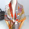 130cm Imitation Silk Cashmere Square Scarf Shawl Winter Scarf Women Brand Luxury Geometric Rope Scarves Wraps Pashmina Hijab