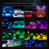 MICTUNING C1 8 Pods RGBW LED Rock Lights Remote Multicolor Underglow Neon Light Kit Wireless App Controller Music Mode