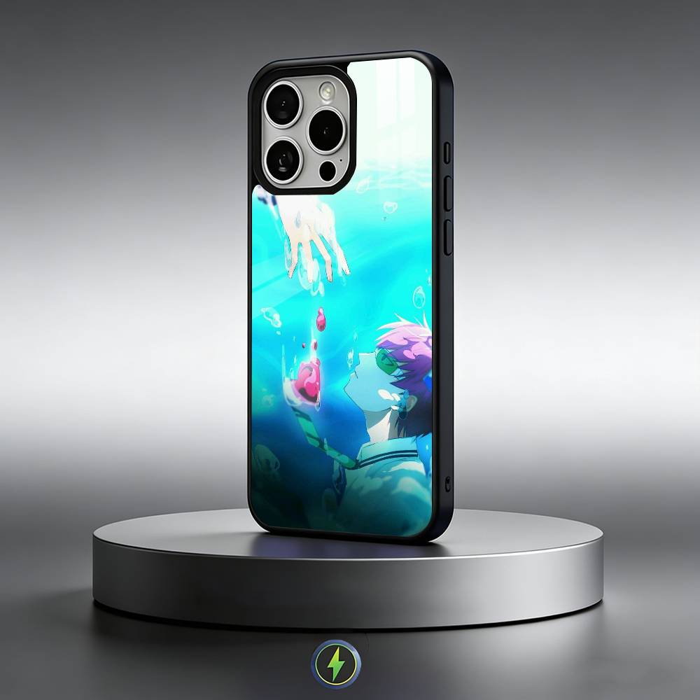 Аниме S-Сайки Кусуо Чехол для телефона для iPhone 17, 16, 15, 14, 13, 12, 11 Plus, Pro Max Магнитный Для Magsafe Беспроводная зарядка
