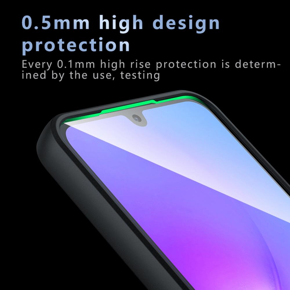 Для Samsung Galaxy F16 5G/M16 5G Чехол Skin-Touch TPU + PC Матовый Задняя крышка телефона, Прозрачный черный