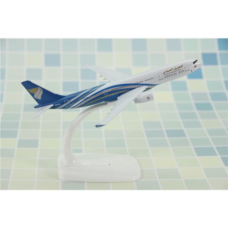 16/20 см Литой Металл Oman Air Airbus A330 Модель Самолета Модель Самолета Модель Самолета для Коллекции Дисплея Домашнего Декора