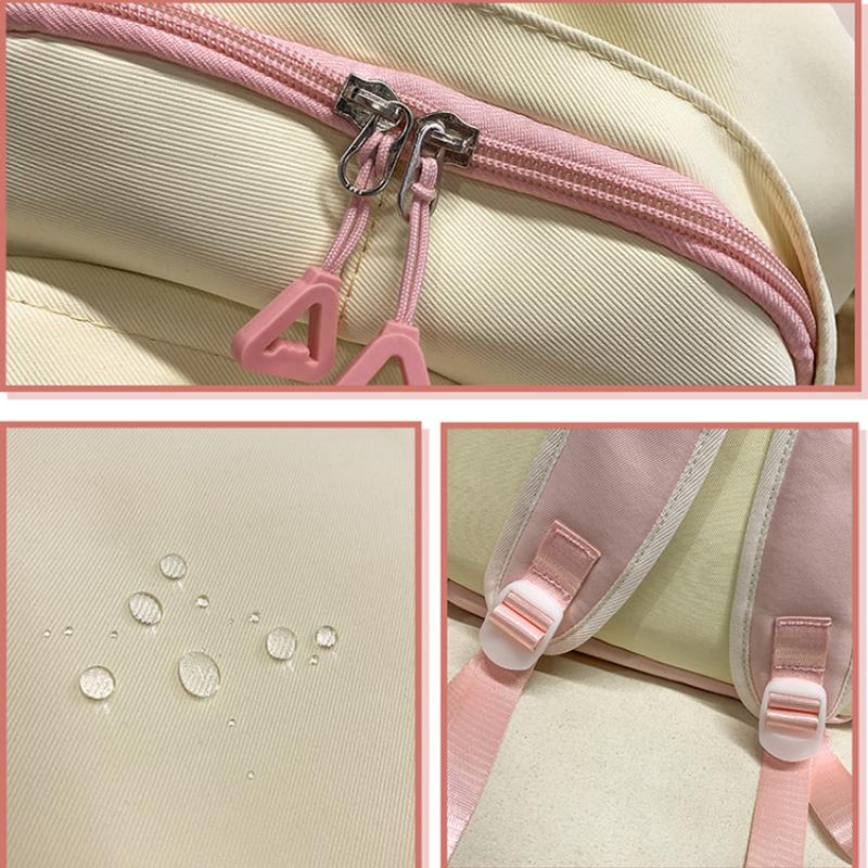 Модная школьная сумка для девочки-подростка с милым медведем, высокая ценность, рюкзак для ученика средней школы, водонепроницаемая нейлоновая сумка для книг, детский праздничный подарок-сюрприз