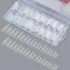 256Pcs/Box Transparent Nail Sandwich Dual Form DIY Tips Nail Extension Form New Nail Tips