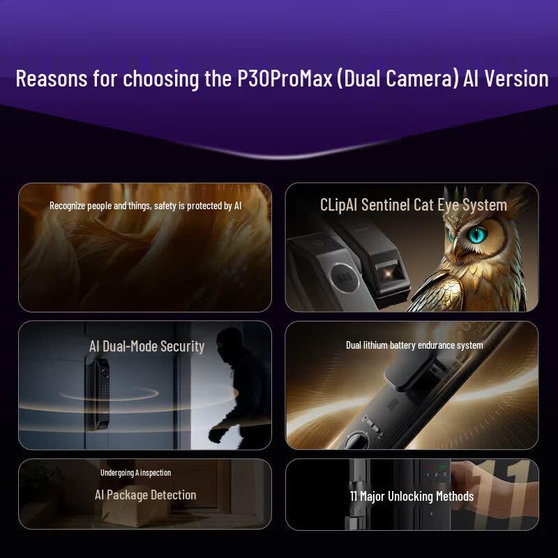 Умный дверной замок Kaadas P30 Pro Max с ИИ