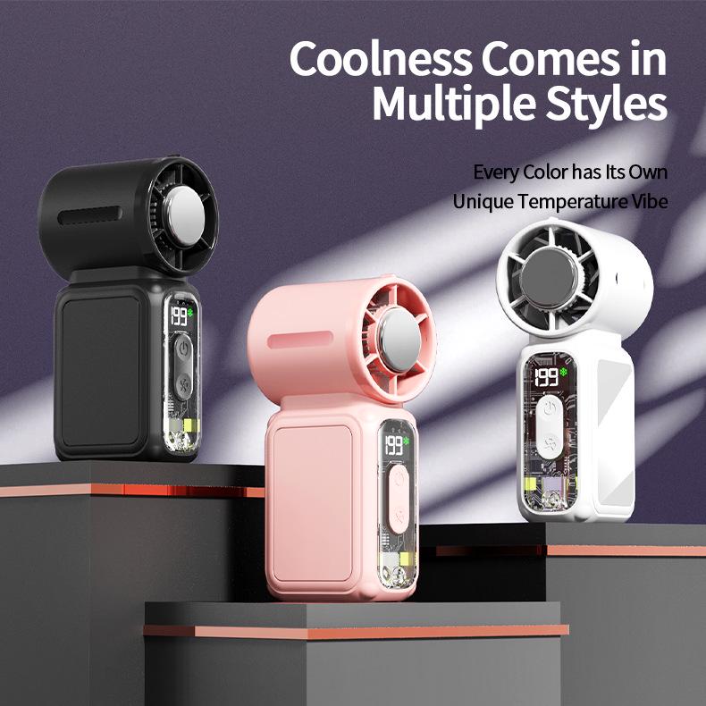 Rechargeable Portable High-Speed Mini Handheld Fan with Large Airflow