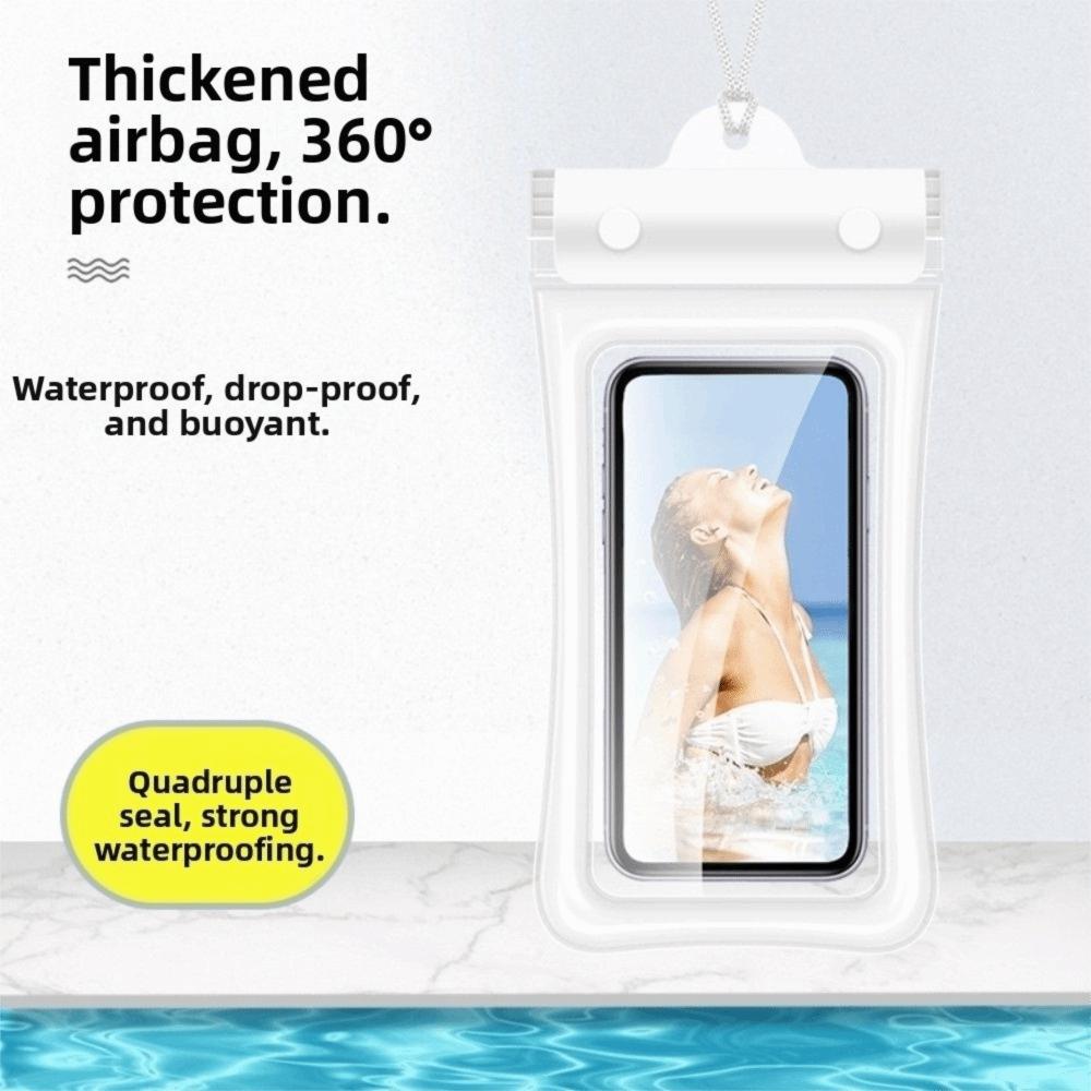 Floating Design Water-Sprinkling Festival Phone Pouch Full View Waterproof Bag Underwater Use