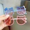 Children's Fashion Trendy Glasses Baby Girl Cute Cat Ear Cartoon Glasses Trendy New Beach Glasses Travel Decoration Glasses
