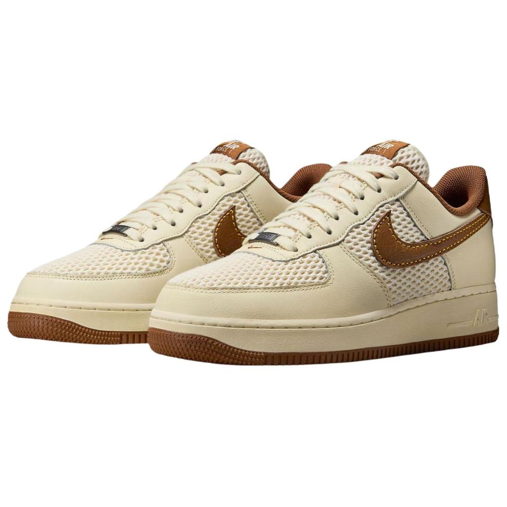 Nike Air Force 1 07 LV8 Coconut Milk Light British Tan мужские кроссовки Cream Canyon-Gold IB7719-113