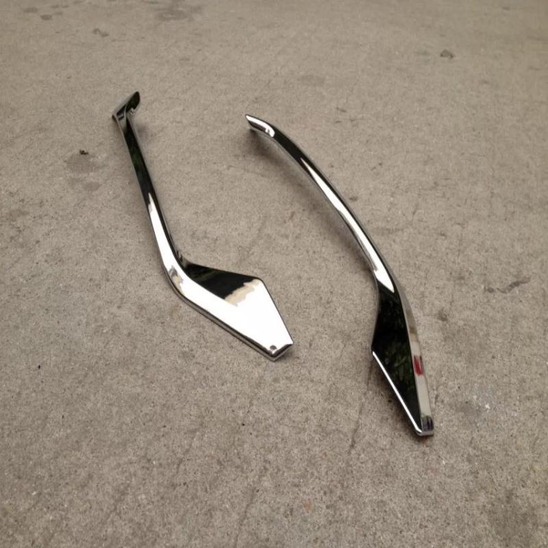 Car Styling Chrome Rear Fog Light Lamp Cover Trim Bezel Frame Styling Bumper Molding Garnish For Honda Hrv Vezel Hr-V 2014