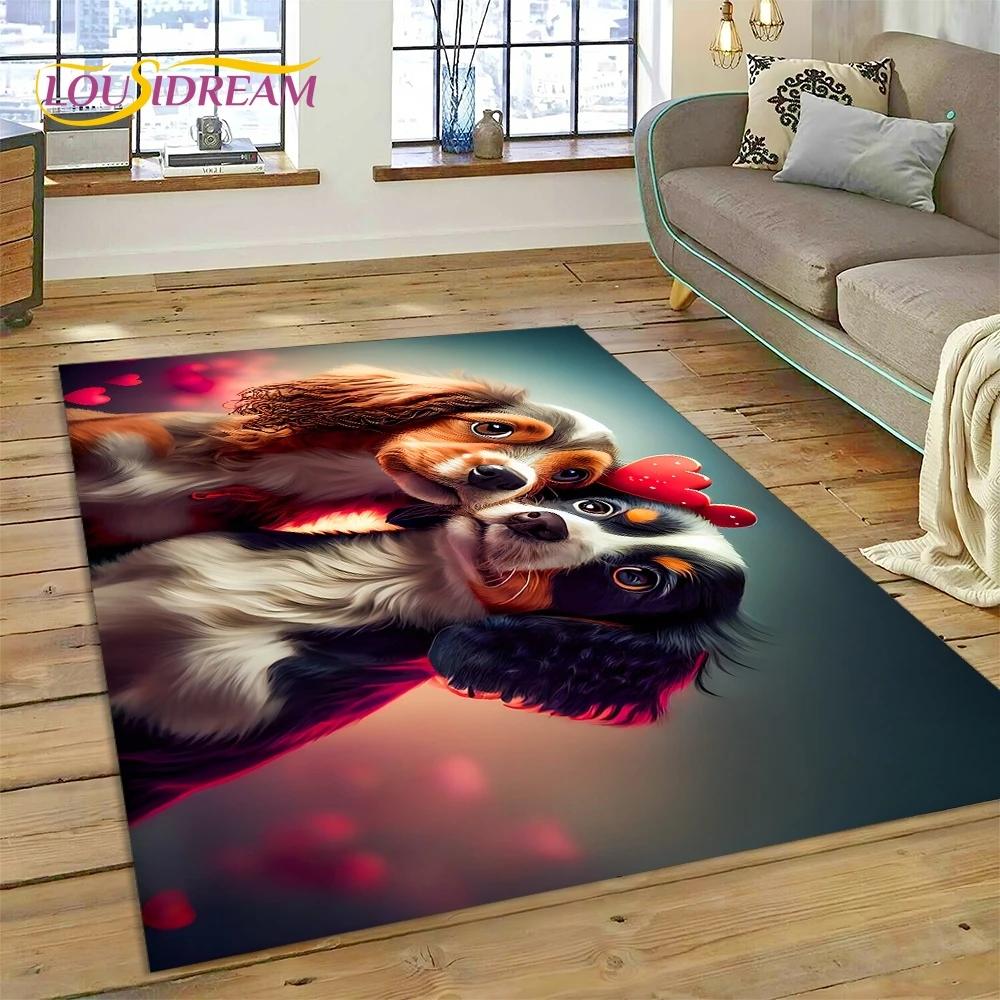 Милая собака Самоед, Чихуахуа, Хаски, Коки Мультяшный Ковер Коврик для Спальни Гостиной Дома Украшение Дивана, Детский Большой Декор Напольный Коврик