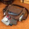 Мужская сумка Crazy Horse Leather из натуральной кожи, пропитанной маслом, через плечо, большая вместимость, модная трендовая косая сумка на плечо