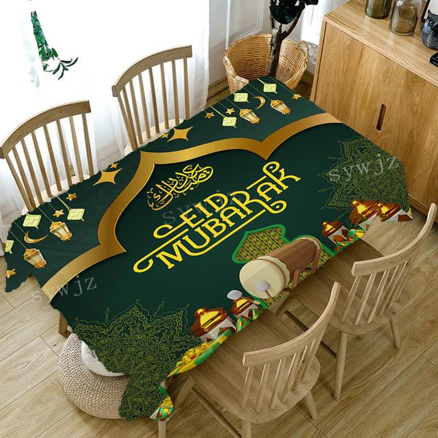 Ид мусульманский фестиваль украшения скатерть аксессуары для дома и кухни ресторан вечерние Рамадан стол пятностойкая скатерть