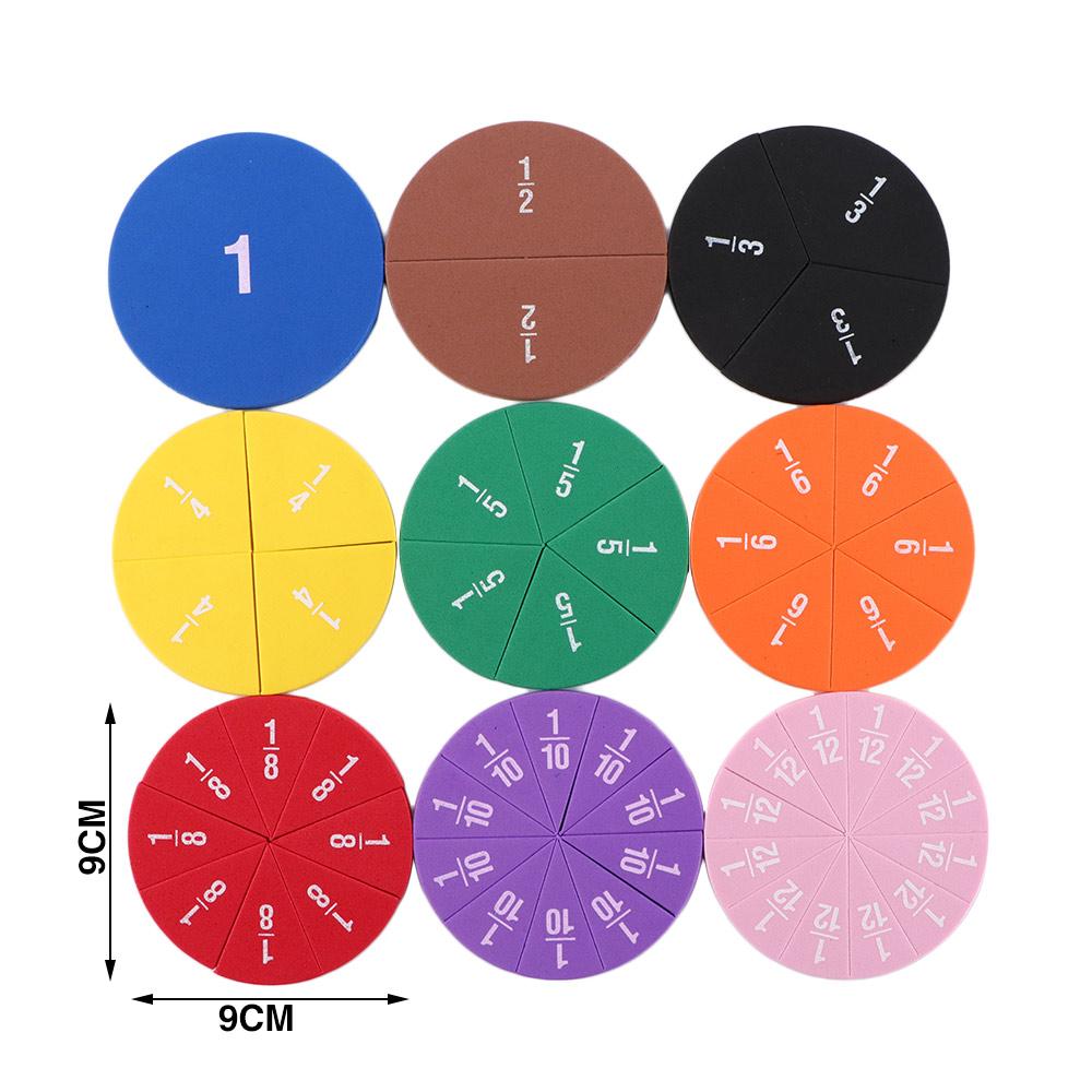 Math Learning Tool Fraction Instrument Demonstrator Math Teaching Montessori Educational Fraction Educational
