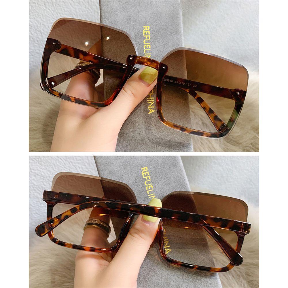 Luxury UV400 Vintage Oversized Sunglasses Eyewear for Lady Big Frame Women Square Sun Glasses