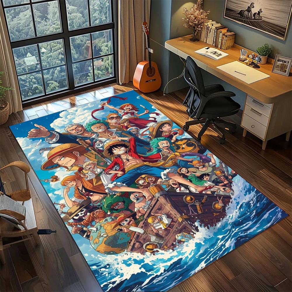 One Piece!Rug Carpet Large Area Rug Non Slip Washable Floor Mat Gamer Room Bedroom Home Decor