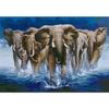5D DIY Diamond Painting Animal Elephant Rhinestone Picture Full Diamond Embroidered Elephant Mosaic Art Furniture Decoration