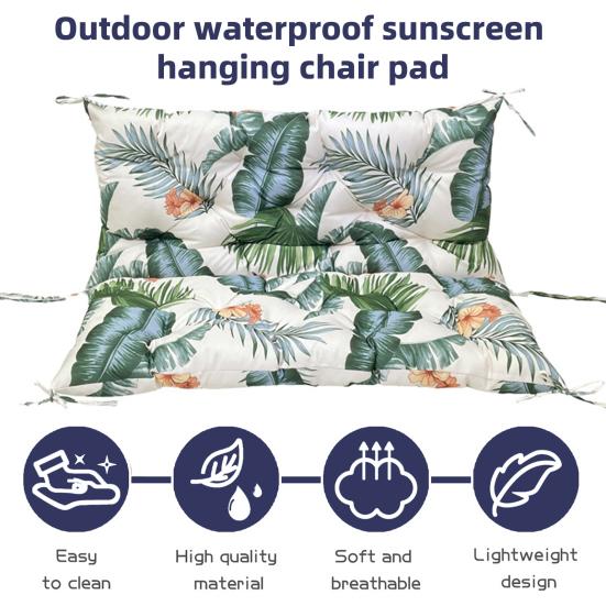 Подушка для подвесного кресла со спинкой 45691-местная подушка для сиденья садовой скамьи с завязками
