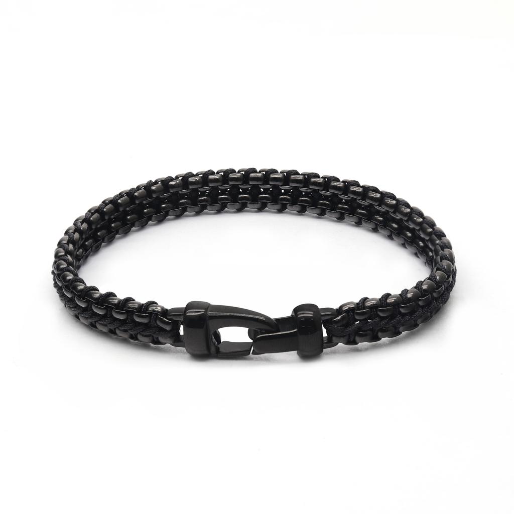 Unisex Trendy 18K Gold Plated 316L Stainless Steel Christian Bracelet Waterproof Custom Clasp with Fashion Link Chains for Gift