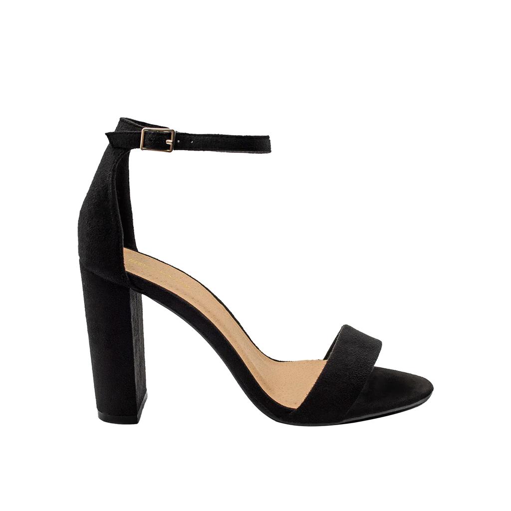 Where's That From Женские/дамские босоножки Skye из замши с пряжкой и блочным каблуком